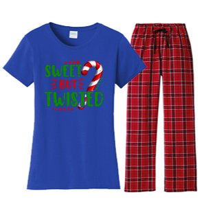 Cute Funny Sweet But Twisted Candy Cane Sweets Tester Gift Meaningful Gift Women's Flannel Pajama Set