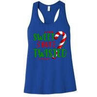 Cute Funny Sweet But Twisted Candy Cane Sweets Tester Gift Meaningful Gift Women's Racerback Tank