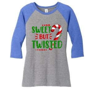 Cute Funny Sweet But Twisted Candy Cane Sweets Tester Gift Meaningful Gift Women's Tri-Blend 3/4-Sleeve Raglan Shirt