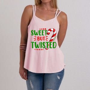 Cute Funny Sweet But Twisted Candy Cane Sweets Tester Gift Meaningful Gift Women's Strappy Tank