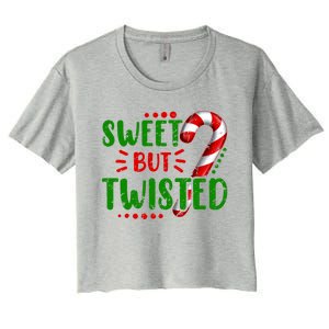 Cute Funny Sweet But Twisted Candy Cane Sweets Tester Gift Meaningful Gift Women's Crop Top Tee