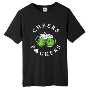 Cheers Fckers St Patricks Day Great Gift Tall Fusion ChromaSoft Performance T-Shirt