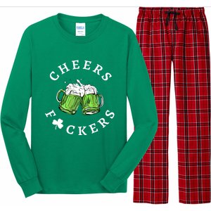 Cheers Fckers St Patricks Day Great Gift Long Sleeve Pajama Set