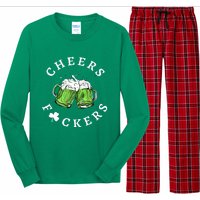 Cheers Fckers St Patricks Day Great Gift Long Sleeve Pajama Set