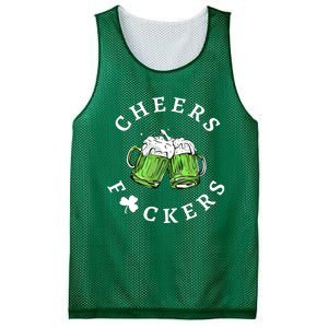 Cheers Fckers St Patricks Day Great Gift Mesh Reversible Basketball Jersey Tank