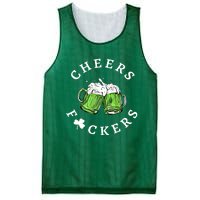 Cheers Fckers St Patricks Day Great Gift Mesh Reversible Basketball Jersey Tank