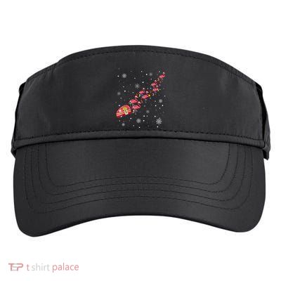 Christmas Flamingo Santa Ridder Pink Flamingos Xmas Tree Gift Adult Drive Performance Visor