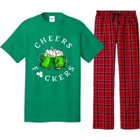 Cheers Fckers' St Patricks Day Men Women Beer Drinking Funny Pajama Set