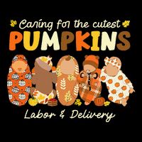 Caring For The Cutest Pumpkins Labor & Delivery Nurse Fall City Backpack