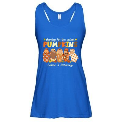 Caring For The Cutest Pumpkins Labor & Delivery Nurse Fall Ladies Essential Flowy Tank