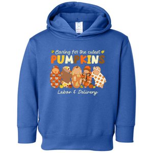 Caring For The Cutest Pumpkins Labor & Delivery Nurse Fall Toddler Hoodie