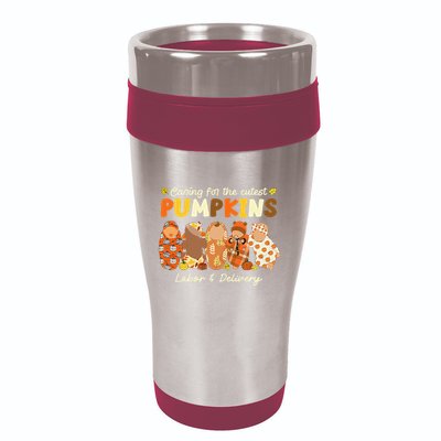 Caring For The Cutest Pumpkins Labor & Delivery Nurse Fall 16oz Travel Tumbler
