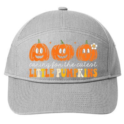 Caring For The Cutest Little Pumpkins NICU Nurse Halloween 7-Panel Snapback Hat