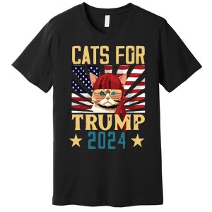 Cat For Trump 2024 Premium T-Shirt