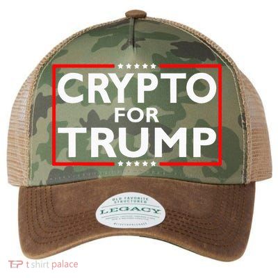 Crypto For Trump President Election 2024 Pro Cryptocurrency Legacy Tie Dye Trucker Hat
