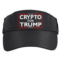 Crypto For Trump President Election 2024 Pro Cryptocurrency Adult Drive Performance Visor