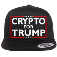 Crypto For Trump President Election 2024 Pro Cryptocurrency Flatbill Hat