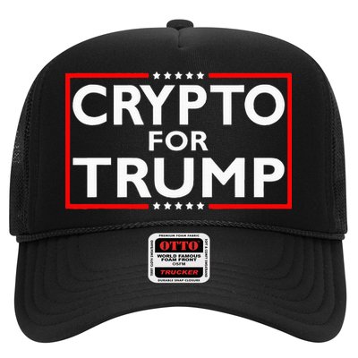 Crypto For Trump President Election 2024 Pro Cryptocurrency Trucker Hat