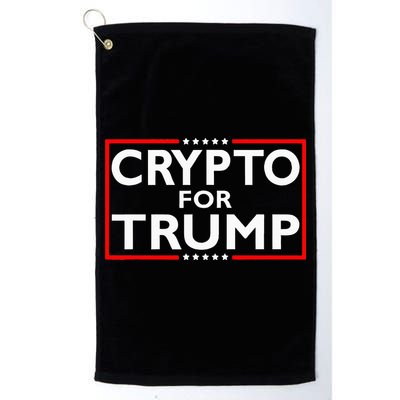 Crypto For Trump President Election 2024 Pro Cryptocurrency Golf Towel