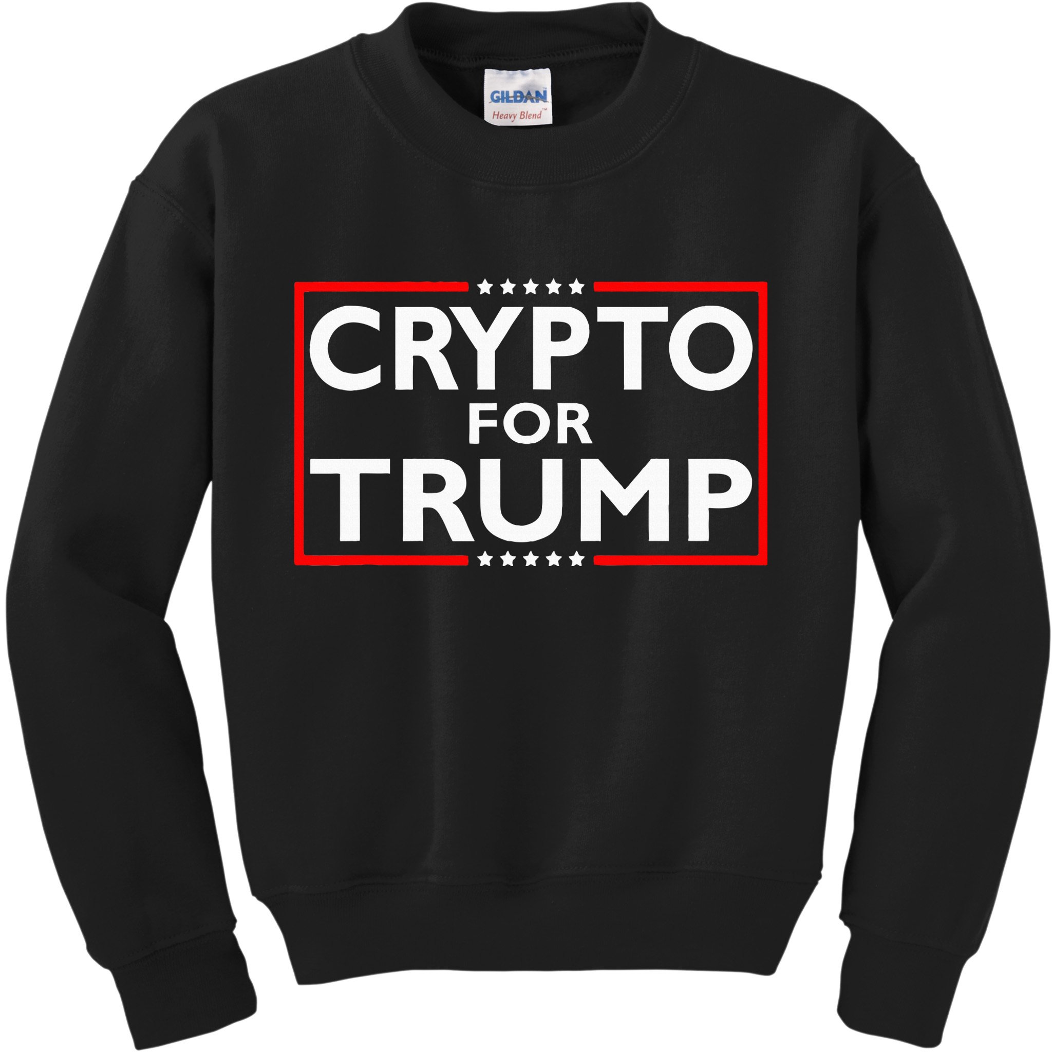 Crypto For Trump President Election 2024 Pro Cryptocurrency Kids Sweatshirt