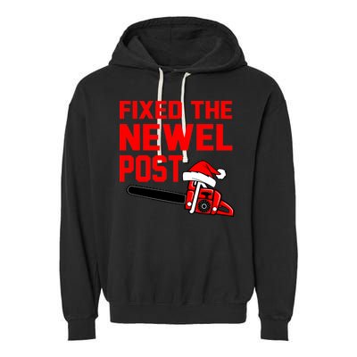 Christmas Fixed The Newel Post Essential Garment-Dyed Fleece Hoodie