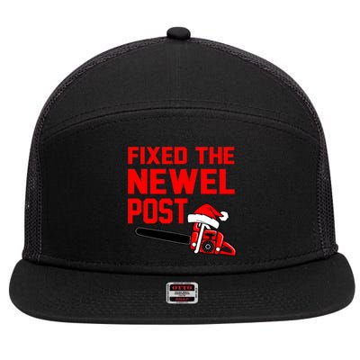 Christmas Fixed The Newel Post Essential 7 Panel Mesh Trucker Snapback Hat