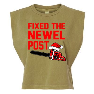Christmas Fixed The Newel Post Essential Garment-Dyed Women's Muscle Tee