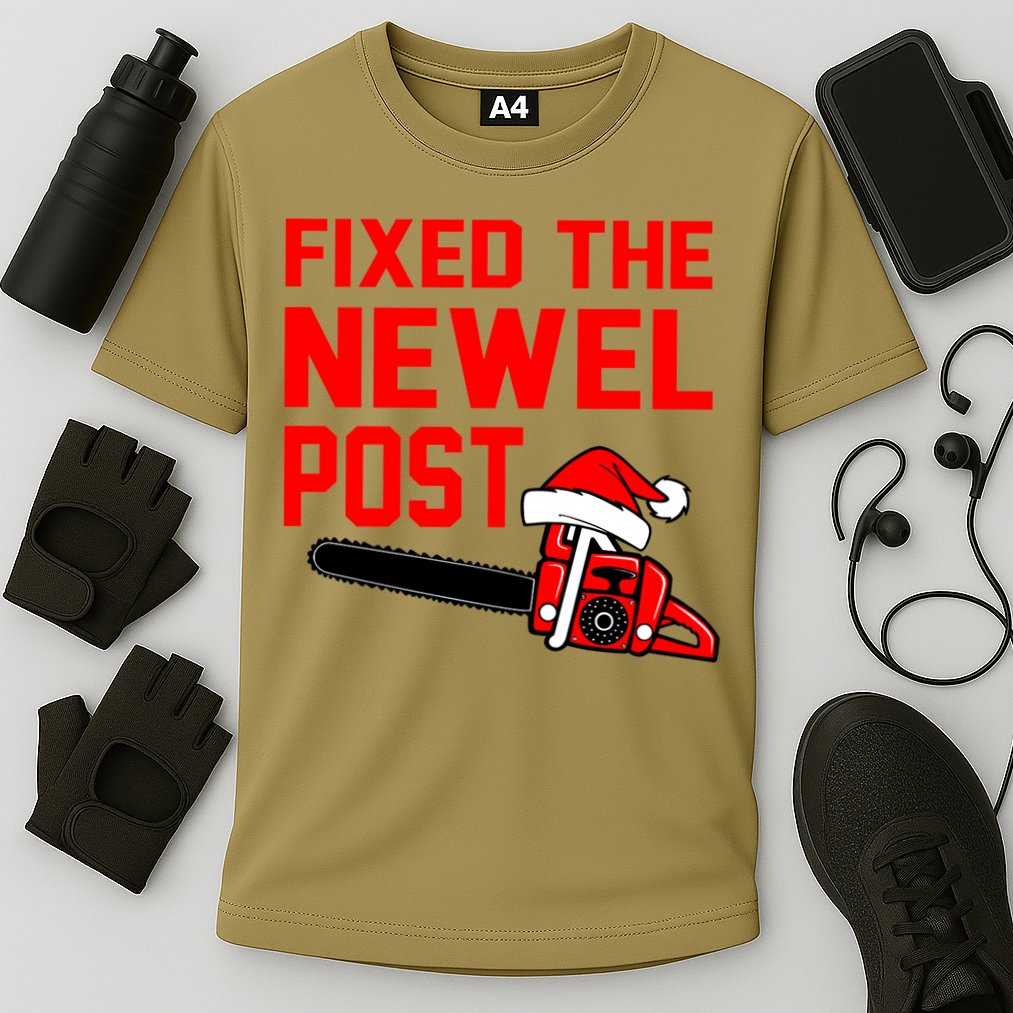 Christmas Fixed The Newel Post Essential Performance Shirt