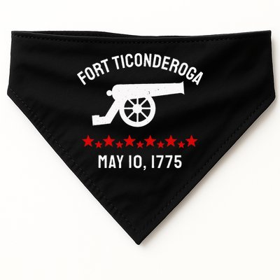 Capture Fort Ticonderoga Cannon Revolutionary War USA-Made Doggie Bandana