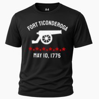 Capture Fort Ticonderoga Cannon Revolutionary War Cooling Performance Crew T-Shirt