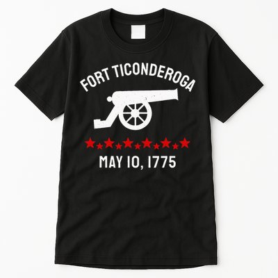Capture Fort Ticonderoga Cannon Revolutionary War Tall T-Shirt