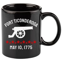 Capture Fort Ticonderoga Cannon Revolutionary War 11oz C Handle Ceramic Mug