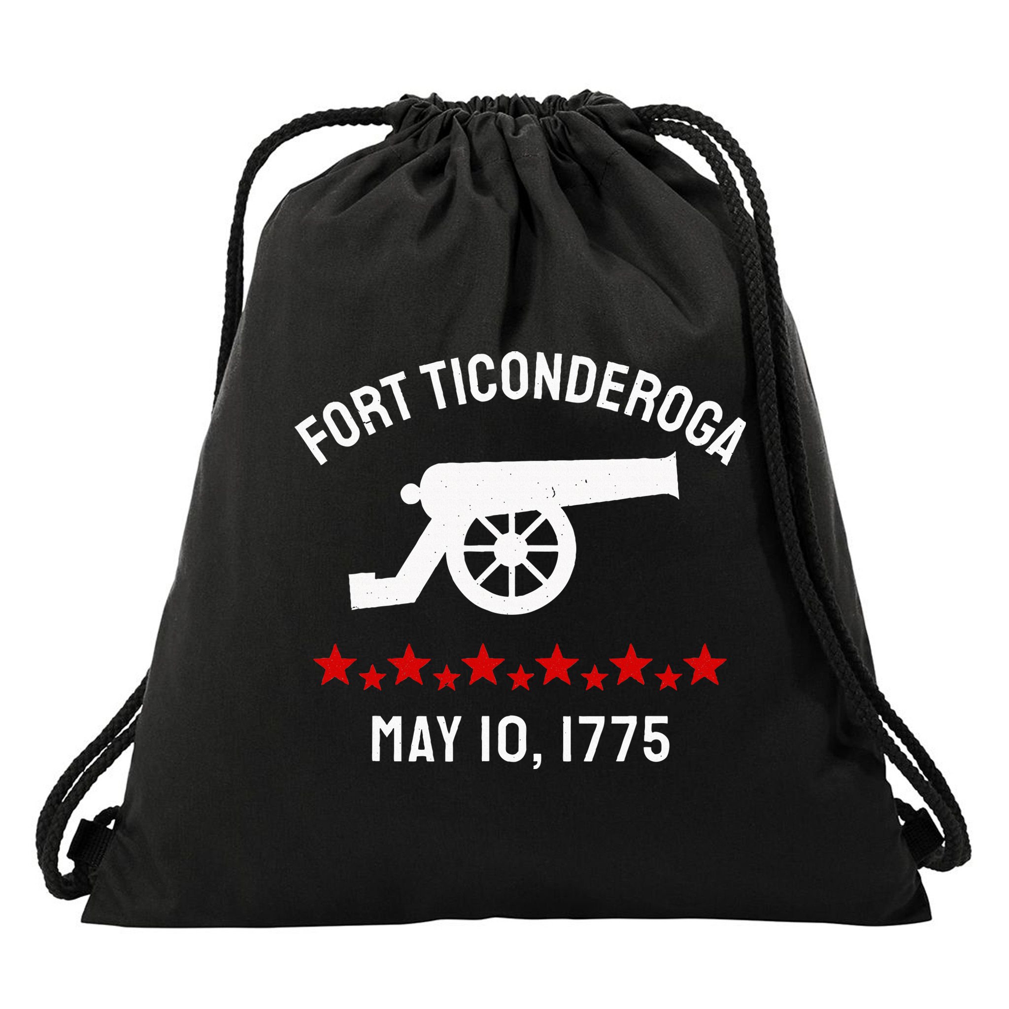 Capture Fort Ticonderoga Cannon Revolutionary War Drawstring Bag