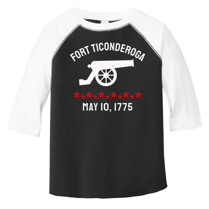 Capture Fort Ticonderoga Cannon Revolutionary War Toddler Fine Jersey T-Shirt