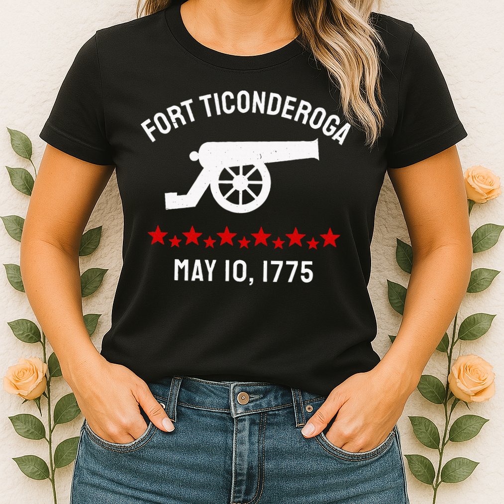 Capture Fort Ticonderoga Cannon Revolutionary War Womens T-Shirt
