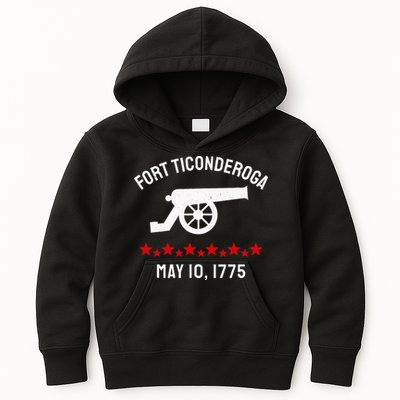Capture Fort Ticonderoga Cannon Revolutionary War Kids Hoodie