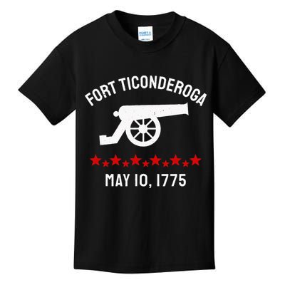 Capture Fort Ticonderoga Cannon Revolutionary War Kids T-Shirt