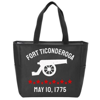 Capture Fort Ticonderoga Cannon Revolutionary War Zip Tote Bag
