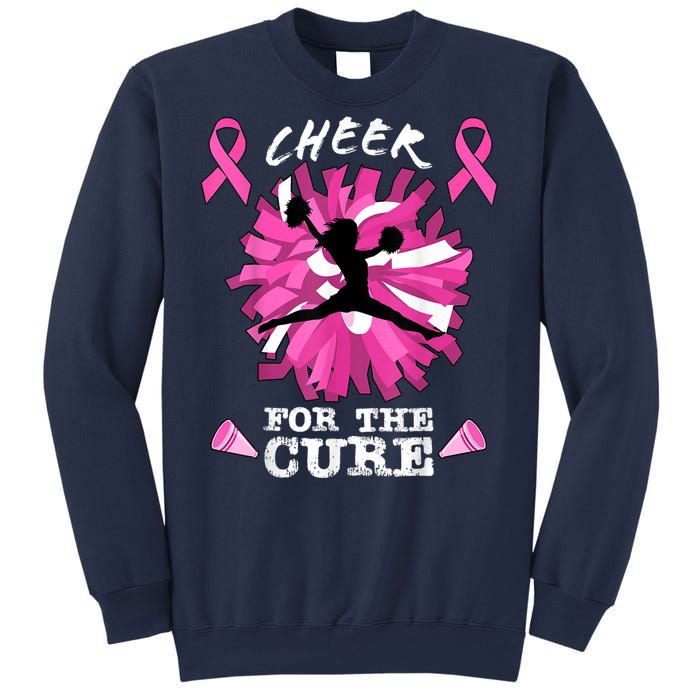 Cheer For The Cure Breast Cancer Awareness Month Cheerleader Sweatshirt