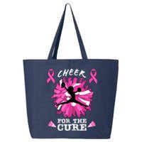 Cheer For The Cure Breast Cancer Awareness Month Cheerleader 25L Jumbo Tote