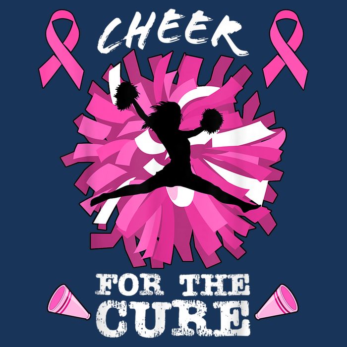 Cheer For The Cure Breast Cancer Awareness Month Cheerleader Baby Bodysuit