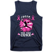 Cheer For The Cure Breast Cancer Awareness Month Cheerleader Tank Top