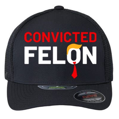 Convicted Felon Trump Flexfit Unipanel Trucker Cap