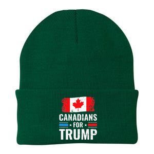 Canadians For Trump Pro Trump 2020 Supporter Gift Knit Cap Winter Beanie