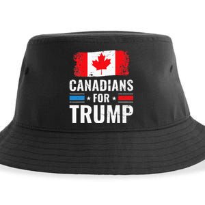 Canadians For Trump Pro Trump 2020 Supporter Gift Sustainable Bucket Hat