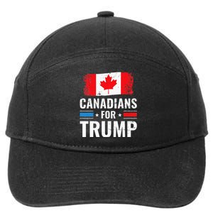 Canadians For Trump Pro Trump 2020 Supporter Gift 7-Panel Snapback Hat