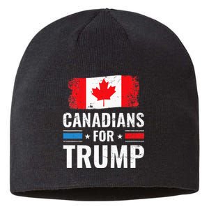 Canadians For Trump Pro Trump 2020 Supporter Gift Sustainable Beanie