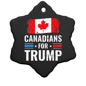 Canadians For Trump Pro Trump 2020 Supporter Gift Ceramic Star Ornament