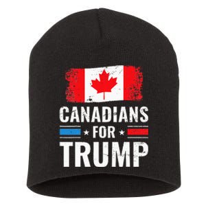 Canadians For Trump Pro Trump 2020 Supporter Gift Short Acrylic Beanie