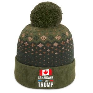 Canadians For Trump Pro Trump 2020 Supporter Gift The Baniff Cuffed Pom Beanie